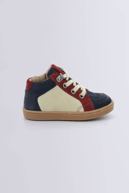 Woucity - Sneakers hautes marine, beige et bleu pour garçon de la marque Aster  - Kids & Co © Officiel