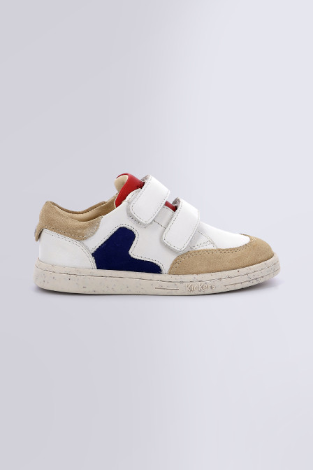 Takaway - Sneakers blanc, marine et rouge pour garçon de la marque Kickers  - Kids & Co © Officiel