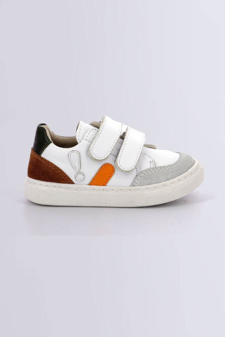 Sneakratch - Sneakers blanc, vert et marron pour garçon de la marque Aster  - Kids & Co © Officiel