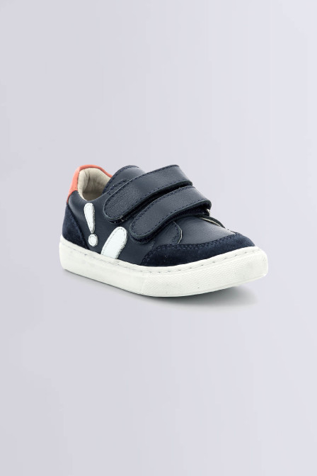 Sneakratch - Sneakers marine, orange et blanc pour garçon de la marque Aster - Kids & Co © Officiel Sneakratch - Sneakers marine, orange et blanc pour garçon de la marque Aster - Kids & Co © Officiel