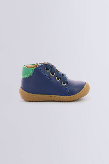 Bottillons pour garçon Pitio bleu foncé - chaussures pour bébé de la marque Aster - Kids and Co