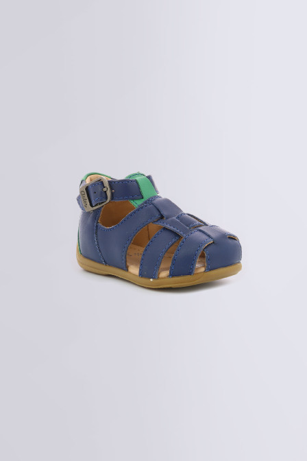 Sandales pour garçon Odassio bleu foncé - chaussures pour bébé de la marque Aster - Kids and Co Sandales pour garçon Odassio bleu foncé - chaussures pour bébé de la marque Aster - Kids and Co