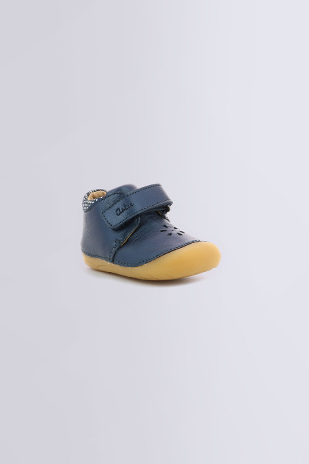 Bottillons pour fille Kimousi marine métallisé - chaussures pour bébé de la marque Aster - Kids and Co Bottillons pour fille Kimousi marine métallisé - chaussures pour bébé de la marque Aster - Kids and Co