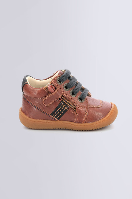 Piasap camel et marine - bottillons pour garçon - Kids & Co ©