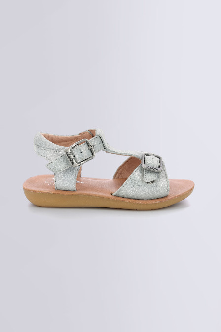 Taora - Sandales argent glitter pour fille de la marque Aster  - Kids & Co © Officiel