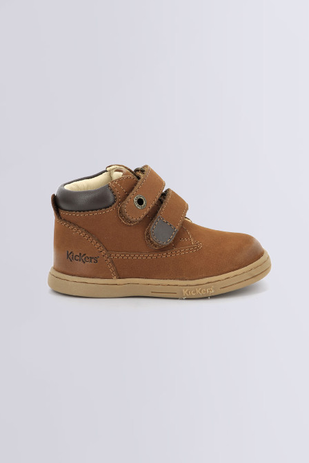 Tackeasy - Bottillons marron clair pour fille et garçon de la marque Kickers  - Kids & Co © Officiel