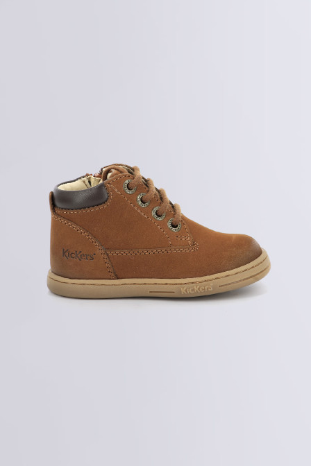 Tackland - Bottillons marron clair pour fille et garçon de la marque Kickers  - Kids & Co © Officiel