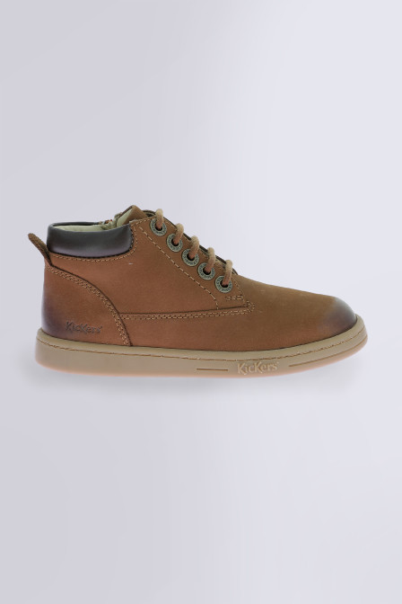 Tackland - Bottillons marron clair pour fille et garçon de la marque Kickers  - Kids & Co © Officiel