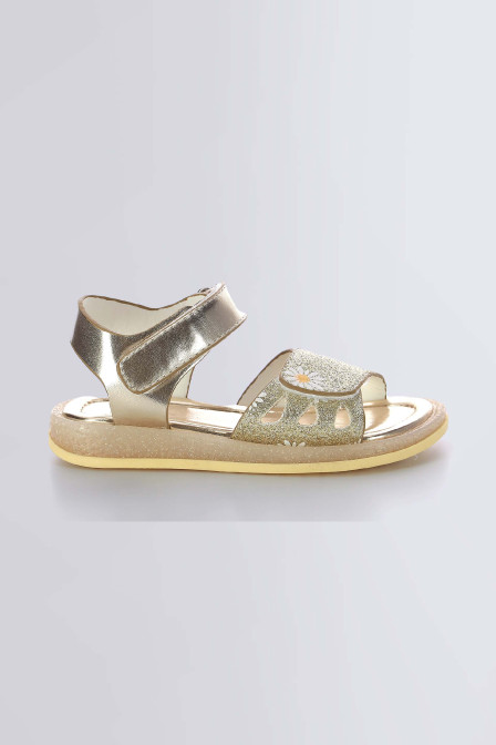 Liboo - Sandales or glitter à fleurs pour fille de la marque Mod 8  - Kids & Co © Officiel