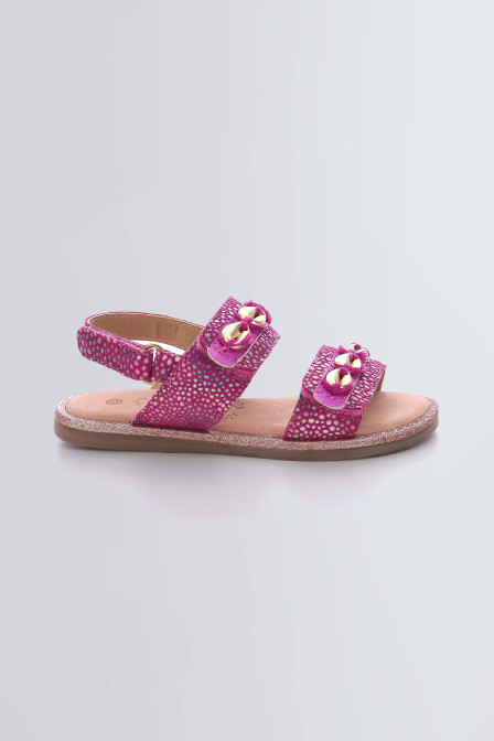 Parsea - Sandales fuchsia multicolore à pois pour fille de la marque Mod 8  - Kids & Co © Officiel