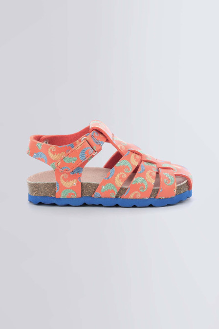Kourios - Sandales orange et marine pour garçon de la marque Mod 8  - Kids & Co © Officiel