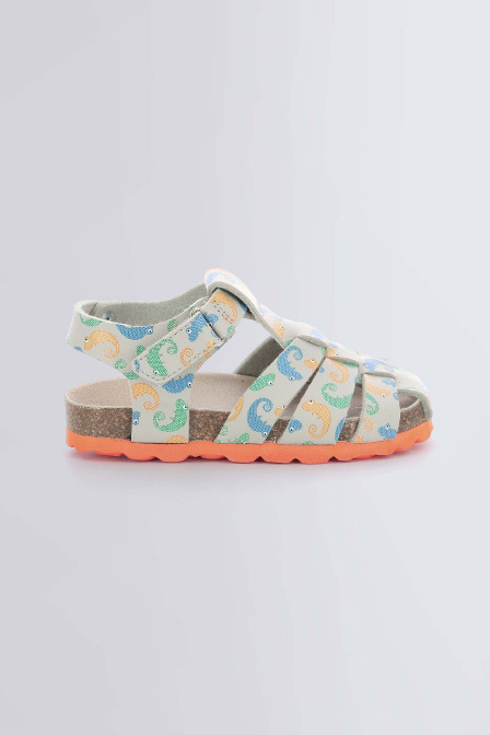 Kourios - Sandales kaki et orange pour garçon de la marque Mod 8  - Kids & Co © Officiel