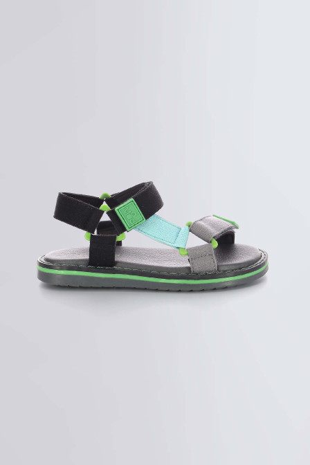 Flumek - Sandales gris foncé et vert pour garçon de la marque Mod 8  - Kids & Co © Officiel