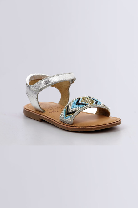 Capearls - Sandales argent pour fille de la marque Mod 8  - Kids & Co © Officiel Capearls - Sandales argent pour fille de la marque Mod 8  - Kids & Co © Officiel