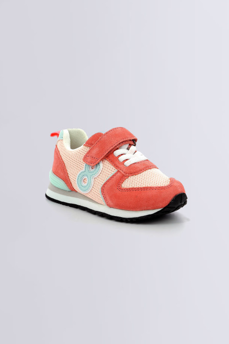 Snooklace - Sneakers rose corail pour fille et garçon de la marque Mod 8  - Kids & Co © Officiel Snooklace - Sneakers rose corail pour fille et garçon de la marque Mod 8  - Kids & Co © Officiel