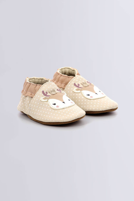 Fancy Snow - Chaussons beige clair pour fille de la marque Robeez  - Kids & Co © Officiel Fancy Snow - Chaussons beige clair pour fille de la marque Robeez  - Kids & Co © Officiel