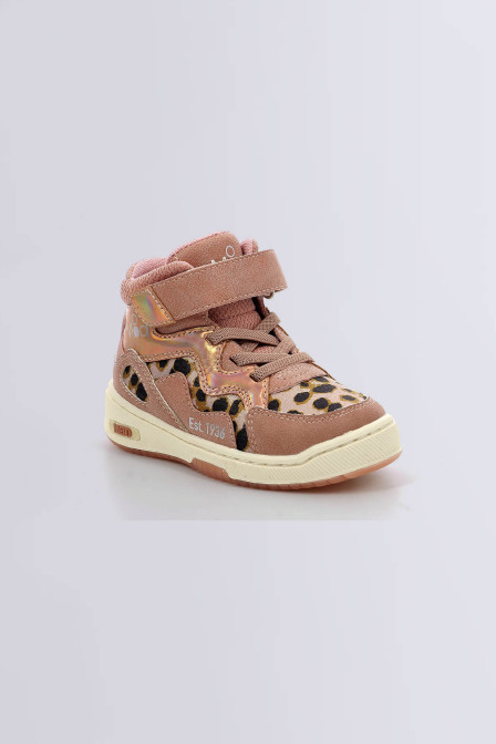 Dealmooding - Sneakers hautes rose à imprimé léopard pour fille de la marque Mod 8 - Kids & Co © Officiel Dealmooding - Sneakers hautes rose à imprimé léopard pour fille de la marque Mod 8 - Kids & Co © Officiel