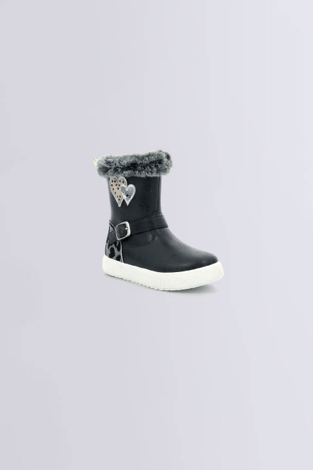 Modizia - Boots noir à imprimé léopard pour fille de la marque Mod 8  - Kids & Co © Officiel Modizia - Boots noir à imprimé léopard pour fille de la marque Mod 8  - Kids & Co © Officiel