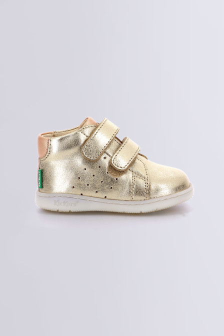 Kickbelkro - Bottillons champagne pour fille de la marque Kickers  - Kids & Co © Officiel