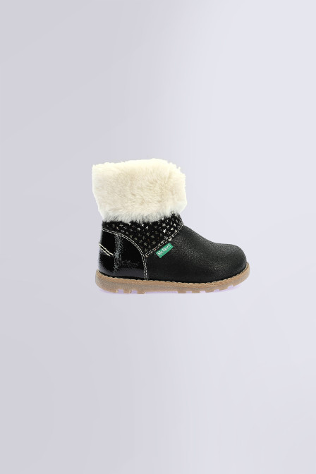 Nonofur - Boots noires pour fille de la marque Kickers  - Kids & Co © Officiel
