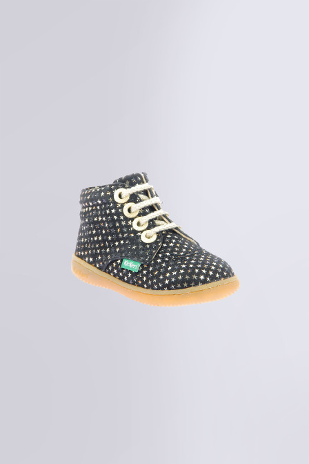 Kickbillista - Bottillons noirs pour fille de la marque Kickers  - Kids & Co © Officiel Kickbillista - Bottillons noirs pour fille de la marque Kickers  - Kids & Co © Officiel