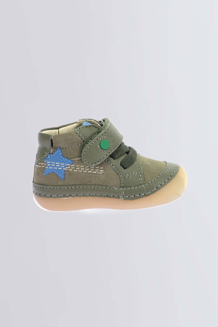 Sokistic - Bottillons kaki pour garçon de la marque Kickers  - Kids & Co © Officiel