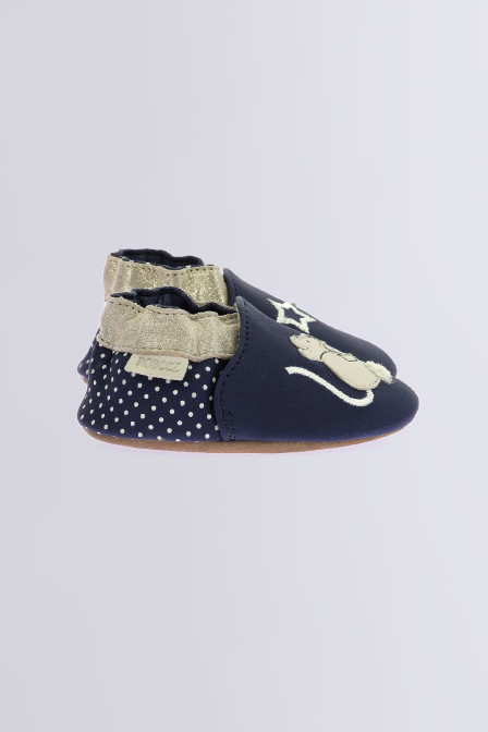 Star Lovers - Chaussons marine pour fille de la marque Robeez  - Kids & Co © Officiel