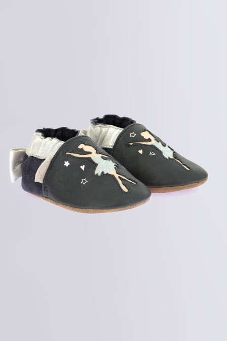 Ballet Dreamy - Chaussons marine pour fille de la marque Robeez  - Kids & Co © Officiel Ballet Dreamy - Chaussons marine pour fille de la marque Robeez  - Kids & Co © Officiel