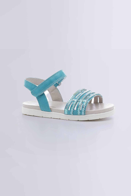 Sandales pour fille Loveme turquoise - chaussures pour enfant de la marque Mod 8 - Kids and Co
