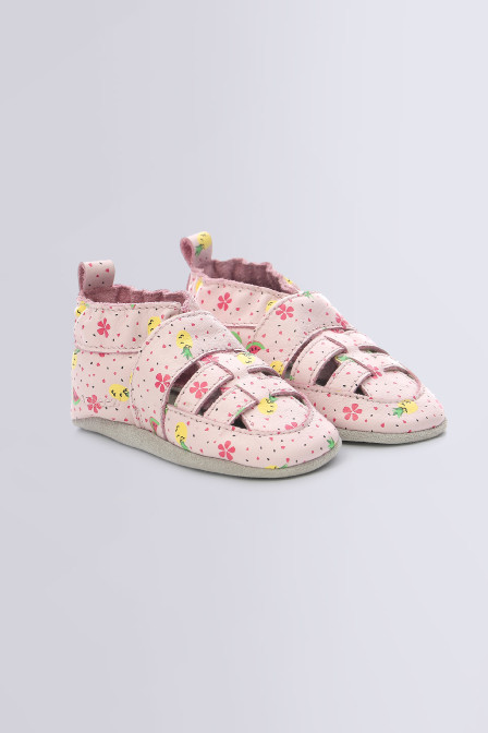Sandiz - Salomés rose clair fruits pour fille de la marque Robeez  - Kids & Co © Officiel Sandiz - Salomés rose clair fruits pour fille de la marque Robeez  - Kids & Co © Officiel