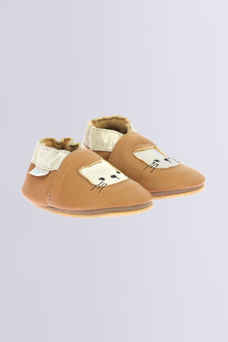 Wild Kitten - Chaussons camel pour fille de la marque Robeez  - Kids & Co © Officiel