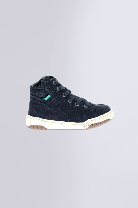 Kick90 - Sneakers hautes marine pour garçon de la marque Kickers  - Kids & Co © Officiel