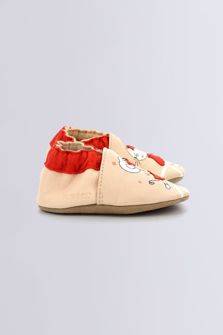 Tennis Mouse - Chaussons rose clair et rouge pour fille de la marque Robeez  - Kids & Co © Officiel