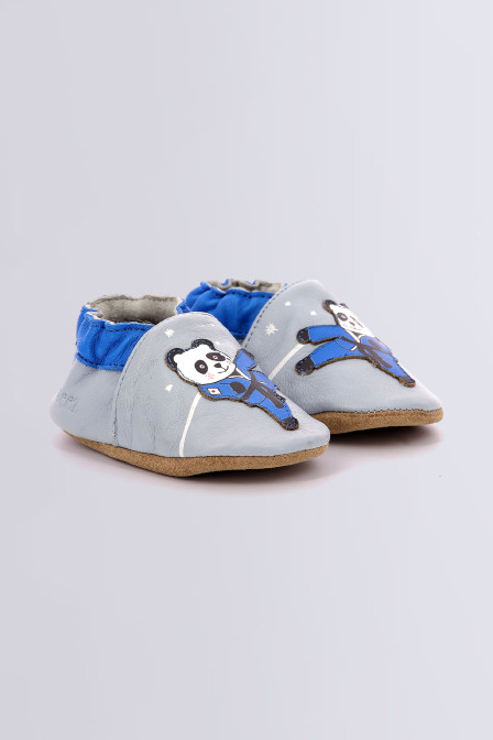 Karate Panda - Chaussons bleu pour garçon de la marque Robeez  - Kids & Co © Officiel Karate Panda - Chaussons bleu pour garçon de la marque Robeez  - Kids & Co © Officiel