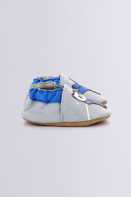 Karate Panda - Chaussons bleu pour garçon de la marque Robeez  - Kids & Co © Officiel