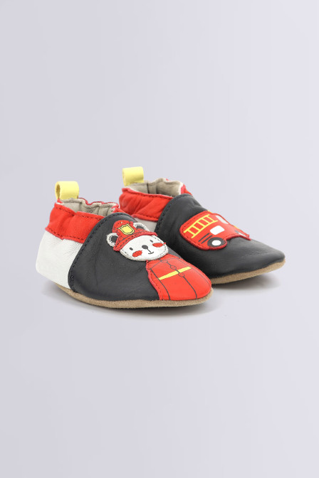 Fireman - Chaussons marine pour garçon de la marque Robeez  - Kids & Co © Officiel