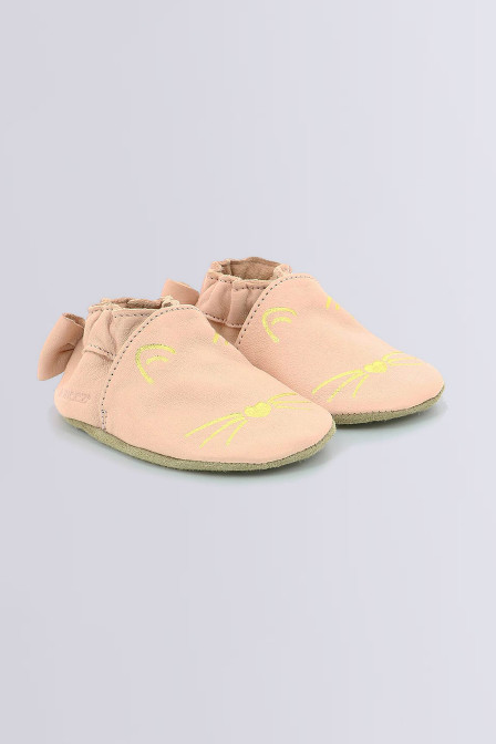 Goldy Cat rose clair - chaussons pour fille - Kids & Co © Goldy Cat rose clair - chaussons pour fille - Kids & Co ©